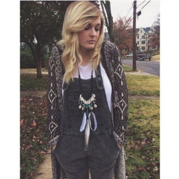 Free People Kai Pom Tapestry XS Cardigan Sweater - Picture 7 of 14